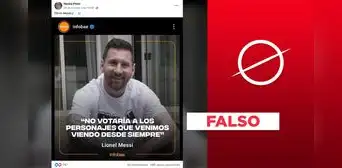 Lionel Messi no dijo que "no votaría a los personajes que venimos viendo desde siempre" Lionel Messi no dijo que "no votaría a los personajes que venimos viendo desde siempre"