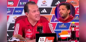 Juan Reynoso y su peculiar llamado de atención a Pedro García en conferencia de prensa Juan Reynoso y su peculiar llamado de atención a Pedro García en conferencia de prensa