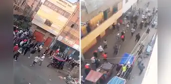 La Victoria: ciudadanos se enfrentan a presuntos extorsionadores por cobro de cupos