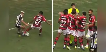 Yeferson Soteldo metió una 'huacha' y desató una pelea entre hinchas y jugadores de Flamengo