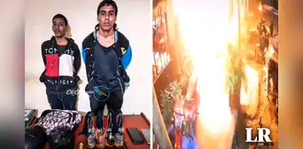 Piura: cámaras captan a extorsionadores extranjeros incendiando restaurante en Sullana