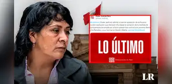 PJ admite a trámite apelación de la Fiscalía sobre prisión preventiva contra Lilia Paredes PJ admite a trámite apelación de la Fiscalía sobre prisión preventiva contra Lilia Paredes