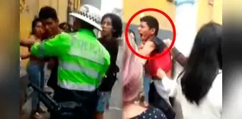 Cercado de Lima: trabajadoras sexuales capturan y golpean a presunto extorsionador