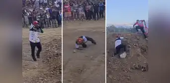 Animador de motocross causa furor por su manera de narrar eventos: “Hace que duela mi cabeza”