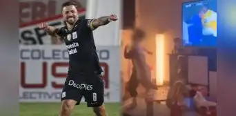 La emotiva celebración del hijo de Gabriel Costa tras el gol a la 'U': "Vamos, papá, confié en ti"