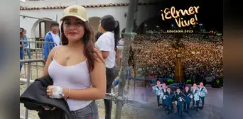 ¡No la detuvo! Fan llegó a concierto Elmer Vive del Grupo 5 con una sonda por problemas de salud