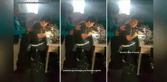 Emprendedores improvisan para terminar de coser un pedido ante corte de luz: “La unión hace la fuerza” Emprendedores improvisan para terminar de coser un pedido ante corte de luz: “La unión hace la fuerza”