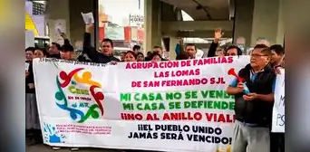 ¡Más de 10.000 personas serían afectadas! Vecinos de SJL protestan contra proyecto de anillo vial ¡Más de 10.000 personas serían afectadas! Vecinos de SJL protestan contra proyecto de anillo vial
