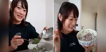 Japonesa prepara CEVICHE de Perú con ingredientes de su país y sorprende: “Se las ingenió”