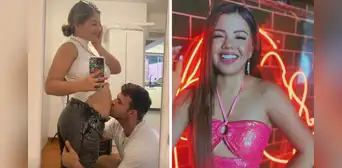 Kevin Salas le besa la pancita a Estrella Torres y emociona a usuarios