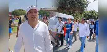 La Libertad: trujillanos protestan en exteriores del JNE en contra de alcalde Arturo Fernández