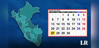 ¿Cuál es la única región que tendrá feriado este 27 de noviembre y por qué?