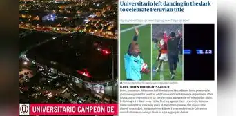 Diario inglés The Guardian sobre apagón tras victoria de la 'U': "Inmaduro. Les salió el tiro por la culata"