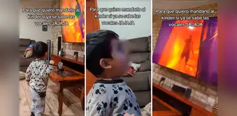 Niño aprende las vocales a ritmo de reguetón y usuarios reaccionan: "Perreo educativo"