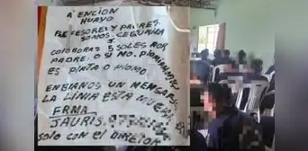 Extorsionadores piden S/5 por escolar para no matarlos y dejarlos estudiar en colegio de La Libertad Extorsionadores piden S/5 por escolar para no matarlos y dejarlos estudiar en colegio de La Libertad