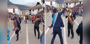 Alcaldes de Cusco son furor tras batirse en duelo de baile: “Identificados con su tierra” Alcaldes de Cusco son furor tras batirse en duelo de baile: “Identificados con su tierra”