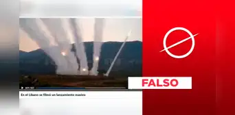 Video no expone lanzamiento de misiles contra Israel desde Líbano en la actual guerra Video no expone lanzamiento de misiles contra Israel desde Líbano en la actual guerra