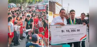 ¡Hijo predilecto! Medallista de oro Hugo Ruiz recibió S/10.000 tras reconocimiento en Piura