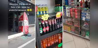 Compatriota se emociona al hallar tienda de productos originarios de PERÚ en Italia: “Hay hasta Inca Kola”