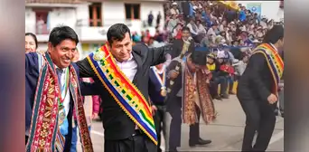 Alcaldes de Urubamba y Calca sorprenden en desfile de Cusco con pasos de baile: "Si así trabajaran" Alcaldes de Urubamba y Calca sorprenden en desfile de Cusco con pasos de baile: "Si así trabajaran"
