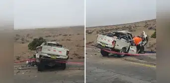 Moquegua: 5 fallecidos tras accidente de tránsito entre un camión cisterna y una camioneta