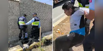Asaltan en agente bancario en Áncash y la moto se les apagó en plena fuga: serenos los capturaron Asaltan en agente bancario en Áncash y la moto se les apagó en plena fuga: serenos los capturaron