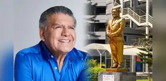 UCV devela estatua dorada en tamaño real de César Acuña y usuarios reaccionan: "Plata como cancha" UCV devela estatua dorada en tamaño real de César Acuña y usuarios reaccionan: "Plata como cancha"