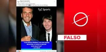 No, Lionel Messi no le ha deseado "lo mejor" a Sergio Massa en la segunda vuelta en Argentina