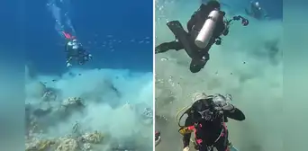 ¿Alguna vez te has imaginado cómo se ve un terremoto bajo el océano? Buzos captan el preciso momento