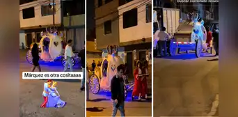 Adolescente llega a su quinceañero en carroza y vestida de princesa: “Como en cuento de hadas”