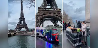 Peruano visita PARÍS y descubre a anticuchera y motaxistas cerca de la torre EIFFEl: “La tía veneno”