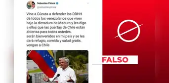 Piñera no ofreció en X “refugio, comida y salud gratis” a ciudadanos venezolanos que vayan a Chile Piñera no ofreció en X “refugio, comida y salud gratis” a ciudadanos venezolanos que vayan a Chile