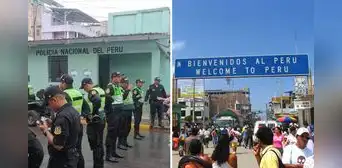 Tumbes: PNP habilita corredor humano para facilitar la salida de ciudadanos extranjeros Tumbes: PNP habilita corredor humano para facilitar la salida de ciudadanos extranjeros