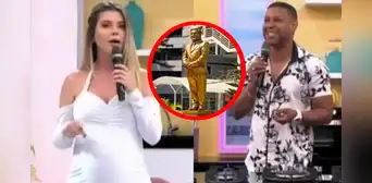 Brunella arremete contra 'Giselo' por burlas hacia estatua de César Acuña: "No te metas con mi suegro"