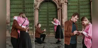 ¡Romántica pedida de mano en Cusco! Fotógrafo fue cómplice de joven brasileño en momento especial