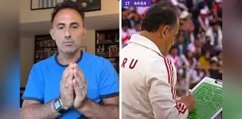 Diego Latorre 'lapidó' a Reynoso por tomar apuntes en pleno Perú vs. Bolivia: "¿Qué anota?" Diego Latorre 'lapidó' a Reynoso por tomar apuntes en pleno Perú vs. Bolivia: "¿Qué anota?"