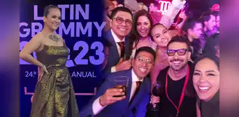 ¿Quiénes acompañaron a Daniela Darcourt en los Latin Grammy?: fans elogian a peruanos por su unión