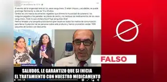 Latina y Elmer Huerta no promocionan “medicamento” contra la hipertensión: el video es apócrifo