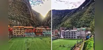 Entre las montañas: el impresionante estadio de fútbol en Machu Picchu que es viral Entre las montañas: el impresionante estadio de fútbol en Machu Picchu que es viral
