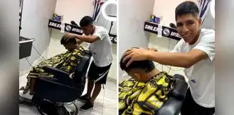¿Piero Quispe barbero? Captan a jugador de la ‘U’ ‘trabajando’ en una peluquería: “A 20 soles el corte” ¿Piero Quispe barbero? Captan a jugador de la ‘U’ ‘trabajando’ en una peluquería: “A 20 soles el corte”