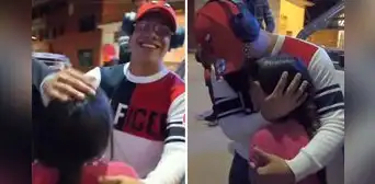 Chechito abraza a niña cusqueña que cantó al borde del llanto 'Sale el sol': "Qué humildad" Chechito abraza a niña cusqueña que cantó al borde del llanto 'Sale el sol': "Qué humildad"