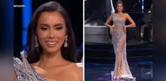 ¡Imponente! Camila Escribens deslumbró con traje de gala en la FINAL del Miss Universo 2023