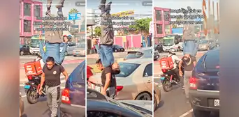 Hombre deja atónitos a usuarios con sorprendente truco en calles de Perú: “¿Cómo lo hace?” Hombre deja atónitos a usuarios con sorprendente truco en calles de Perú: “¿Cómo lo hace?”