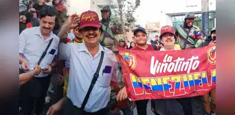 'Doble' de Pablo Escobar llegó a alentar a la Vinotinto: "4-0 vamos a ganar"