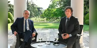 Javier Milei y Alberto Fernández se reúnen para iniciar proceso de transición en Argentina Javier Milei y Alberto Fernández se reúnen para iniciar proceso de transición en Argentina