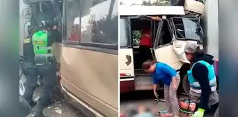 San Juan de Lurigancho: cúster informal impacta contra bus del Corredor Morado y deja 12 heridos San Juan de Lurigancho: cúster informal impacta contra bus del Corredor Morado y deja 12 heridos