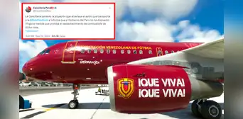 Denuncian secuestro de avión de la selección de Venezuela: Perú rechaza versión en Jorge Chávez Denuncian secuestro de avión de la selección de Venezuela: Perú rechaza versión en Jorge Chávez