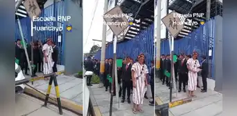 Joven muestra su identidad y acude con traje de gala de la selva a postular a la Policía Nacional Joven muestra su identidad y acude con traje de gala de la selva a postular a la Policía Nacional