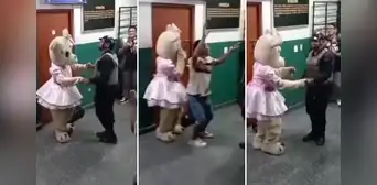 Pucallpa: detenido se roba el show durante sorpresa que le daba una novia a su pareja policía Pucallpa: detenido se roba el show durante sorpresa que le daba una novia a su pareja policía