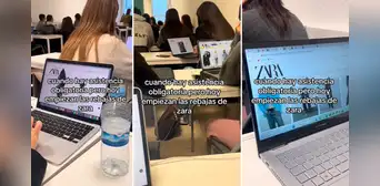 Universitarios aprovechan el Black Friday para ver las ofertas en plena clase: “Y la queso” Universitarios aprovechan el Black Friday para ver las ofertas en plena clase: “Y la queso”